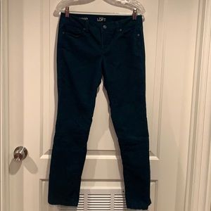 LOFT Pants - LOFT Teal Corduroy Pant modern straight 27/4P LOFT Pants - LOFT Teal Corduroy Pant modern straight 27/4P